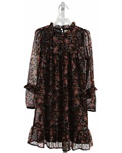 CREAMIE  BLACK  FLORAL  DRESS