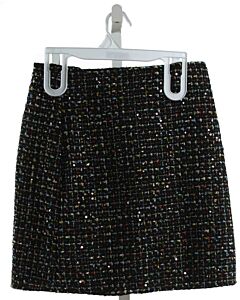 SARA SARA  BLACK    SKIRT WITH SEQUINS