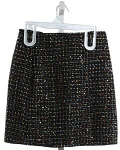 SARA SARA  BLACK    SKIRT WITH SEQUINS