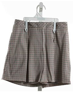 GABBY  BROWN  GINGHAM  SKORT