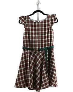 MAGGIE BREEN  RED  PLAID  DRESS