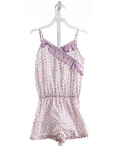 JAMES & LOTTIE  LAVENDER  FLORAL  ROMPER WITH RUFFLE