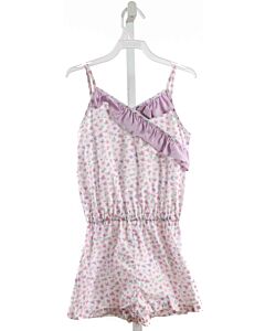 JAMES & LOTTIE  LAVENDER  FLORAL  ROMPER WITH RUFFLE