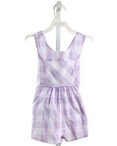 THE BEAUFORT BONNET COMPANY  LAVENDER  CHECK  ROMPER