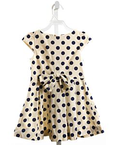 KELLY'S KIDS  NAVY  POLKA DOT  PARTY DRESS WITH BOW