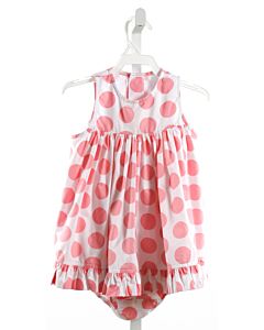 KELLY'S KIDS  PINK  POLKA DOT  2-PIECE OUTFIT WITH RUFFLE