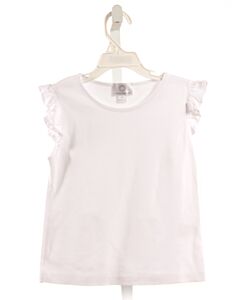 THE PROPER PEONY  WHITE KNIT   SLEEVELESS SHIRT