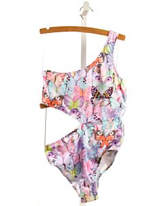 STELLA COVE  PURPLE   PRINTED DESIGN 1-PIECE SWIMSUIT