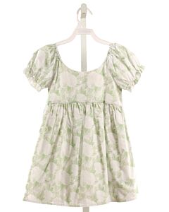 KATHLEEN MAEVE  GREEN   PRINTED DESIGN DRESS