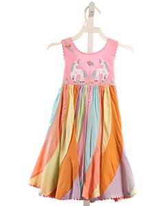 COTTON PINK  PINK    DRESS WITH RIC RAC