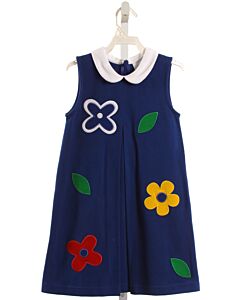 FLORENCE EISEMAN  BLUE PIQUE   DRESS