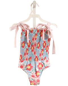 SAL & PIMENTA  BLUE  FLORAL  1-PIECE SWIMSUIT