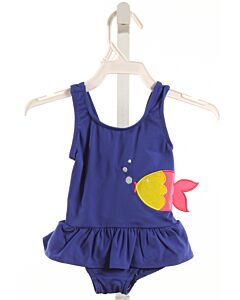 FLORENCE EISEMAN  BLUE    1-PIECE SWIMSUIT