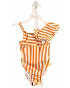 HABITUAL GIRL  ORANGE  STRIPED  1-PIECE SWIMSUIT