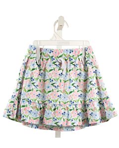 THE PROPER PEONY  LT BLUE  FLORAL  SKORT