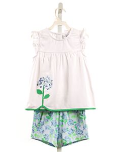 FLORENCE EISEMAN  WHITE  FLORAL APPLIQUED 2-PIECE OUTFIT