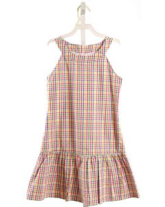 FLORENCE EISEMAN  MULTI-COLOR SEERSUCKER PLAID  DRESS