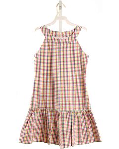 FLORENCE EISEMAN  MULTI-COLOR SEERSUCKER PLAID  DRESS