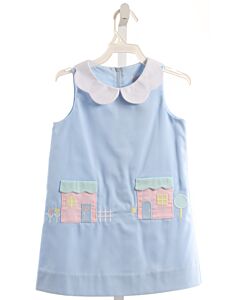 FLORENCE EISEMAN  BLUE PIQUE   DRESS