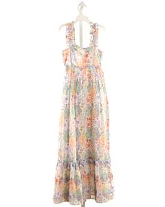 MARLO KIDS  MULTI-COLOR  FLORAL  DRESS WITH RUFFLE