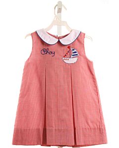 THE PROPER PEONY  RED  GINGHAM  DRESS