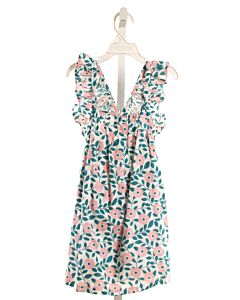 BISBY BY LITTLE ENGLISH  GREEN  FLORAL  2-PIECE DRESSY OUTFIT