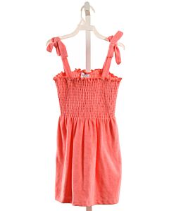 SHADE CRITTERS  HOT PINK TERRY CLOTH  SMOCKED KNIT DRESS