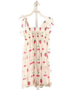 SAL & PIMENTA  CREAM   PRINTED DESIGN KNIT DRESS