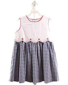 THE PROPER PEONY  BLUE  GINGHAM  DRESS