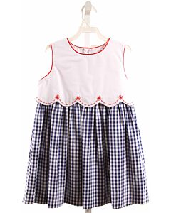 THE PROPER PEONY  BLUE  GINGHAM  DRESS