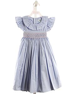 NANDUCKET  BLUE   SMOCKED PARTY DRESS