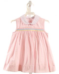 LULLABY SET  PINK SEERSUCKER STRIPED  DRESS