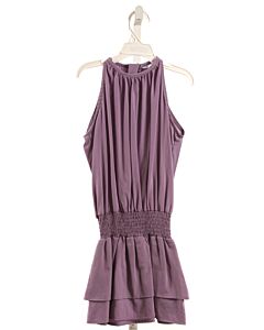 PLEAT.  PURPLE    DRESS