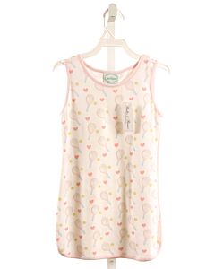 GRACE & JAMES  PINK   PRINTED DESIGN KNIT DRESS