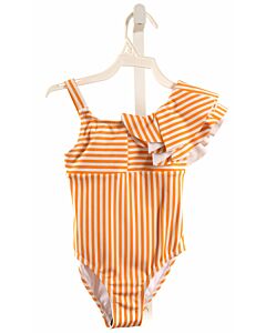 HABITUAL GIRL  ORANGE  STRIPED  1-PIECE SWIMSUIT