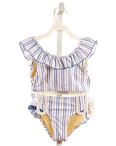 PINK CHICKEN  BLUE  STRIPED  2-PIECE SWIMSUIT