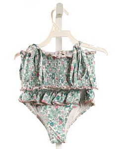 SAL & PIMENTA  GREEN  FLORAL  2-PIECE SWIMSUIT