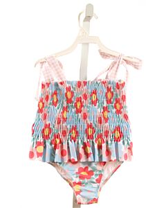 SAL & PIMENTA  PINK  FLORAL  2-PIECE SWIMSUIT