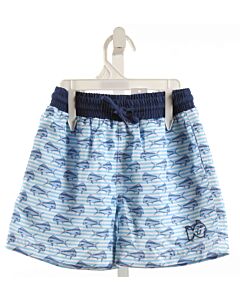 PRODOH  BLUE   PRINTED DESIGN SWIM TRUNKS