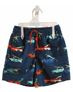 HATLEY  BLUE   PRINTED DESIGN SWIM TRUNKS