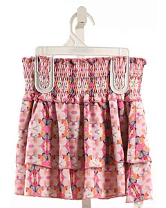 PLEAT.  PINK   PRINTED DESIGN SKIRT