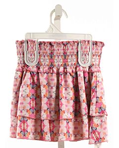 PLEAT.  PINK   PRINTED DESIGN SKIRT