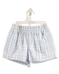 THE BEAUFORT BONNET COMPANY  LT BLUE SEERSUCKER PLAID  SHORTS