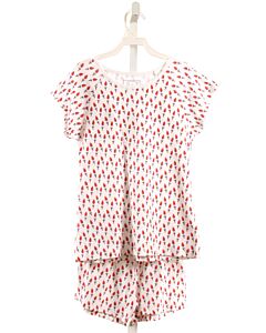 LILA + HAYES  RED  PRINT  LOUNGEWEAR