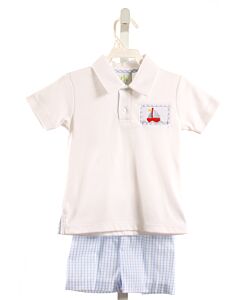 ZUCCINI  WHITE   SMOCKED 2-PIECE OUTFIT