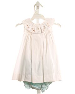 SOPHIE & LUCAS  WHITE   EMBROIDERED DRESS