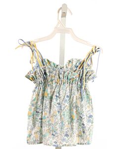 BELLA BLISS  LT BLUE  FLORAL  SLEEVELESS SHIRT