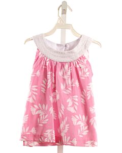 LITTLE ENGLISH  PINK  FLORAL  SLEEVELESS SHIRT