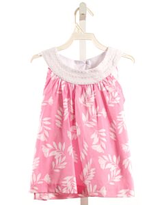 LITTLE ENGLISH  PINK  FLORAL  SLEEVELESS SHIRT