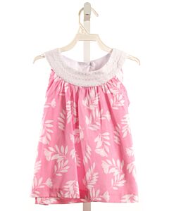 LITTLE ENGLISH  PINK  FLORAL  SLEEVELESS SHIRT